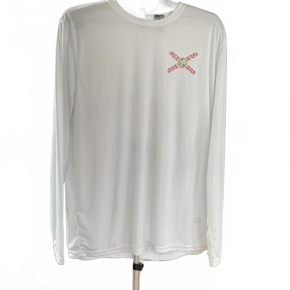 NWOT Altered Latitude Rash Guard Cabbage Key Florida Graphic Size XL